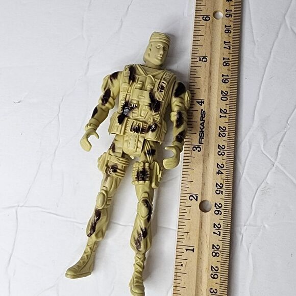 Tan Camo 5POA Military Soldier 5" Tall Children's Toy Action Figure - Picture 3 of 3